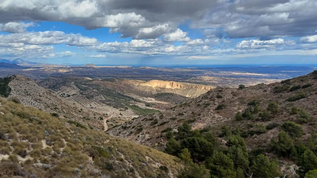 Vistas desde lo alto de la ruta.