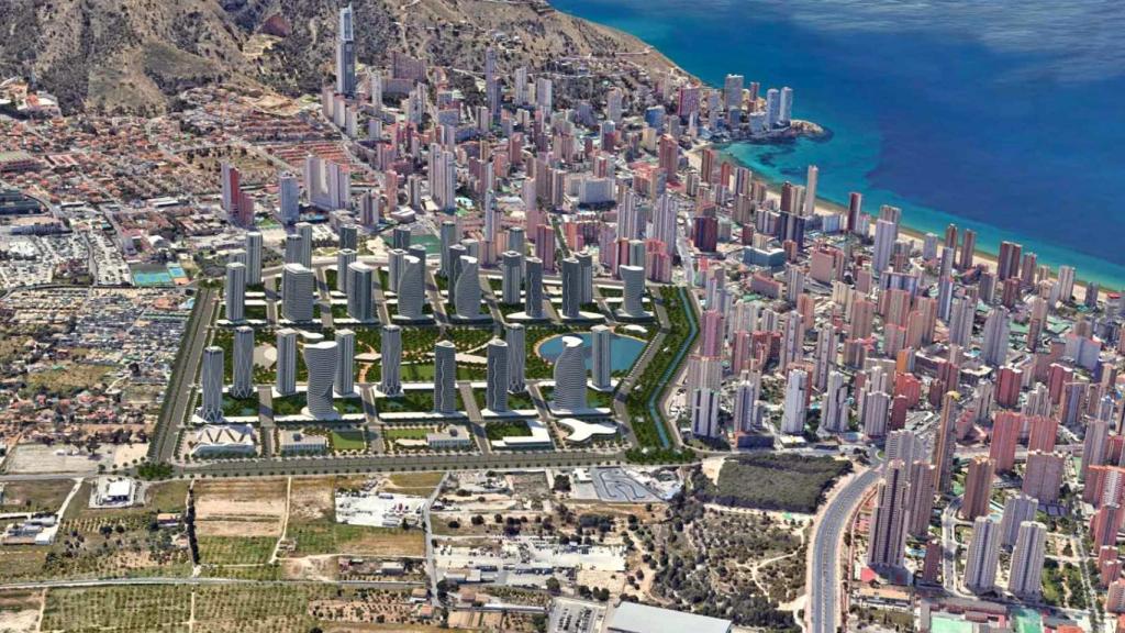 Una reconstrucción de cómo quedará el Plan Ensanche Levante.