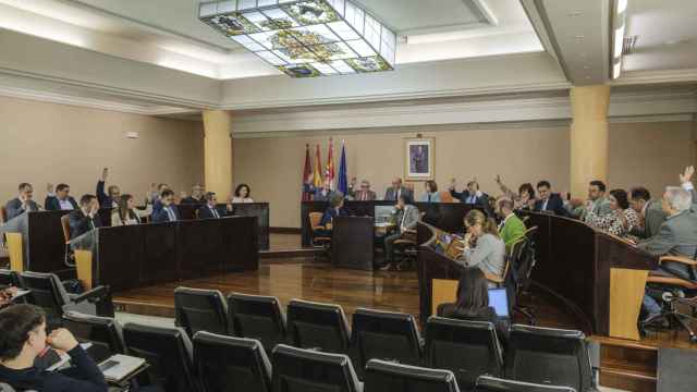 Imagen del Pleno provincial de la Diputación de Segovia de este jueves