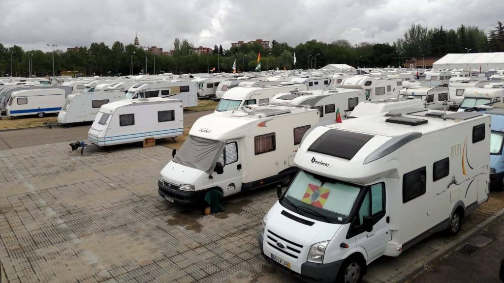 Una acampada de la Federación española de clubes campistas, en imagen de archivo
