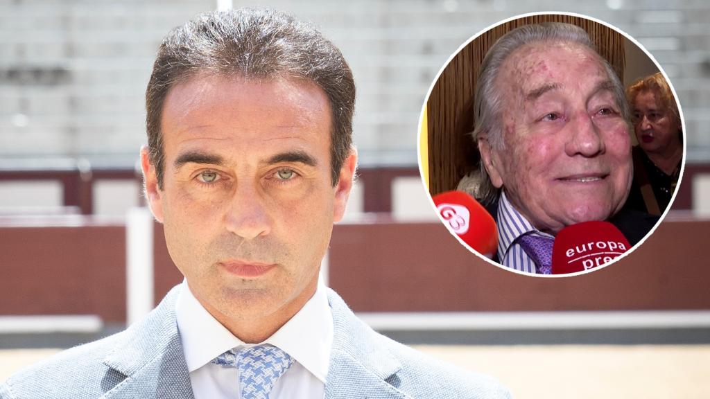 Victoriano Valencia junto a su exyerno, Enrique Ponce, en un fotomontaje de EL ESPAÑOL.