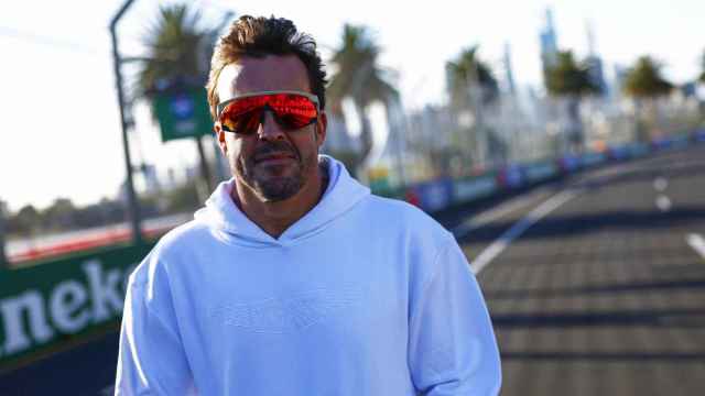 Fernando Alonso, en las instalaciones del circuito Albert Park (Australia).