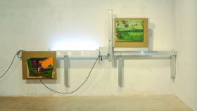Vista de la exposición de Pedro Cabrita Reis en Albarrán Bourdais. Foto: Cortesía Albarrán Bourdais
