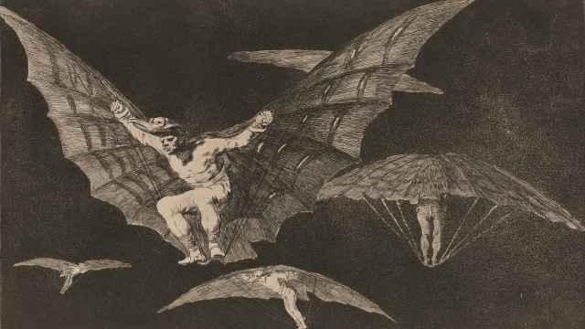 Goya: 'Disparates 13, Modo de volar', h. 1815-1824