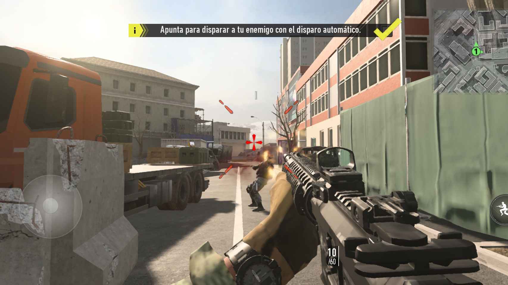 Imagen del tutorial de inicio de Call of Duty: Warzone Mobile