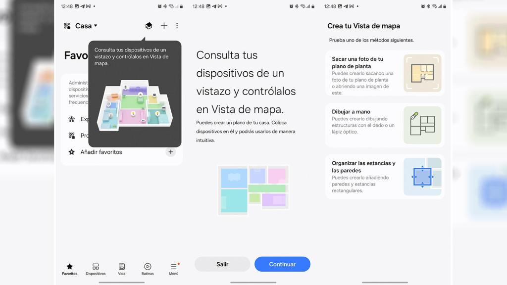 Imagen de la app al editar el mapa en 3D