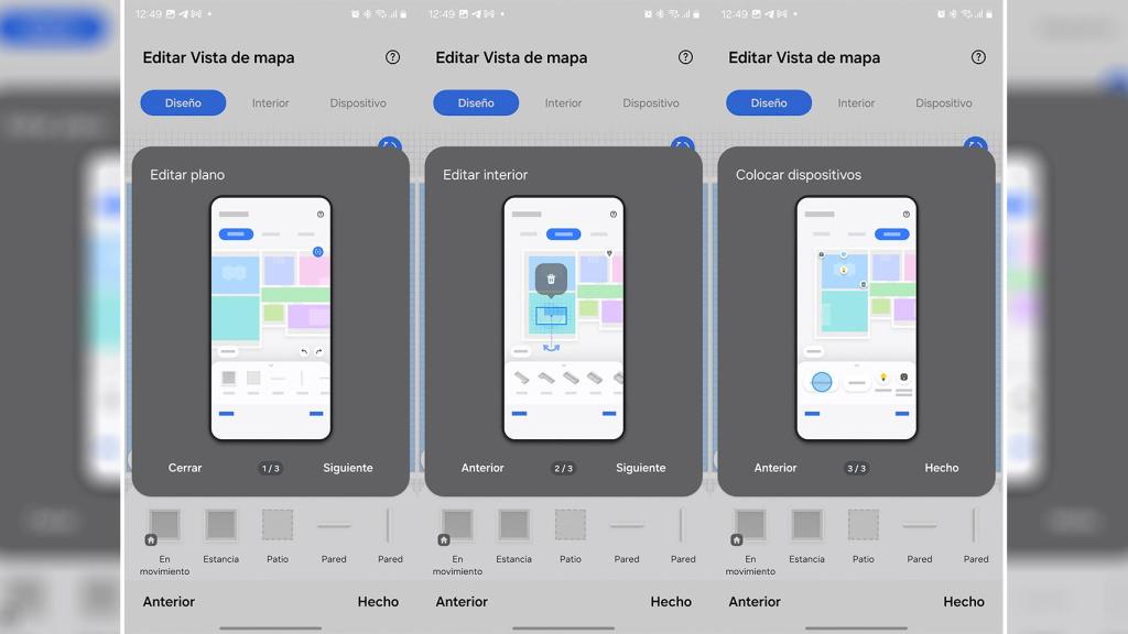 Imagen de las indicaciones para colocar los dispositivos inteligentes en SmartThings