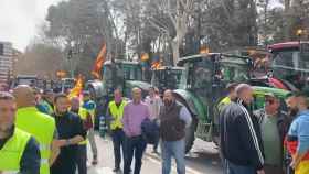 Protesta de agricultores en Albacete.