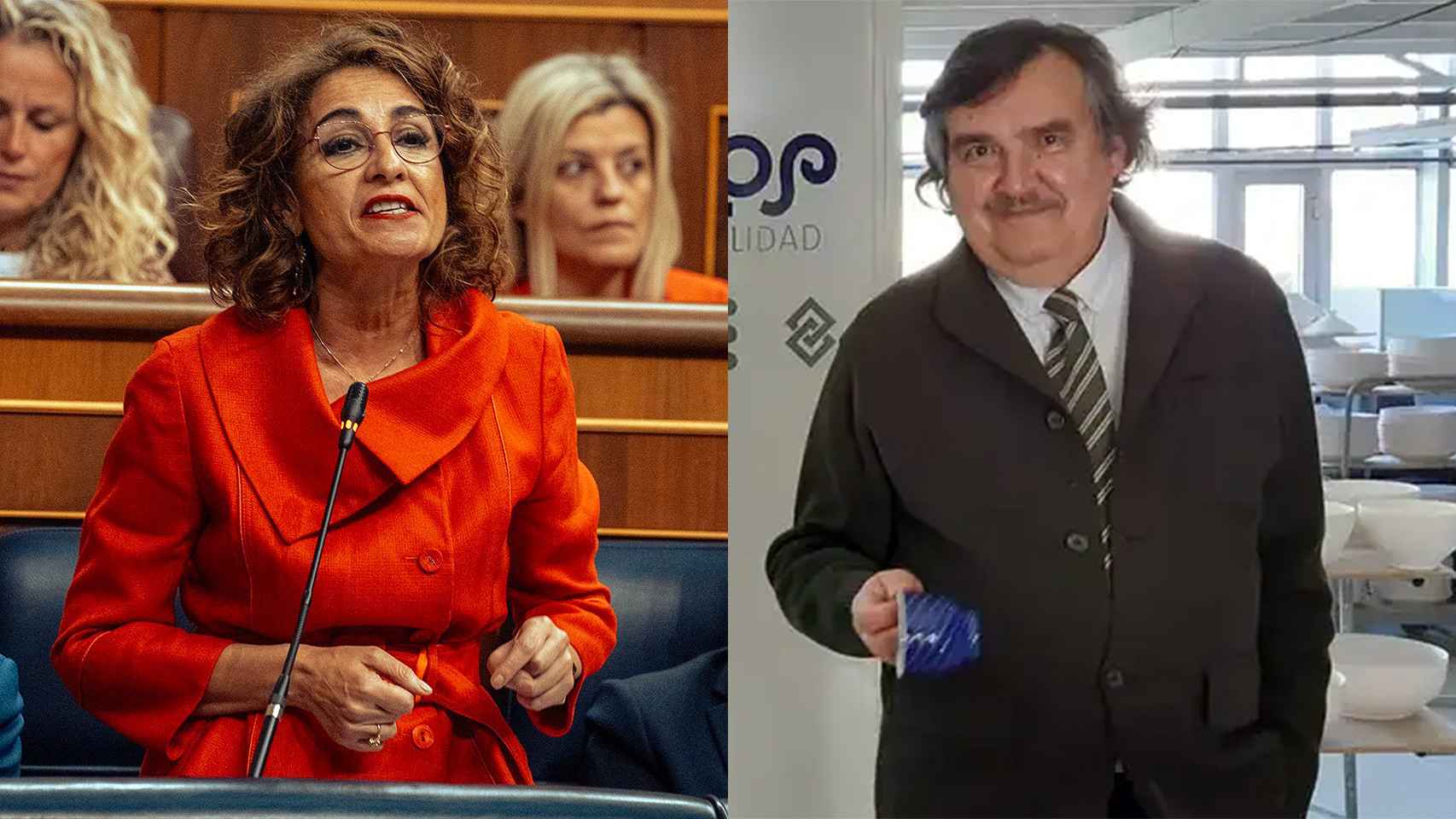 A la izquierda, María Jesús Montero, esta semana en el Congreso; a la derecha: Segismundo García.