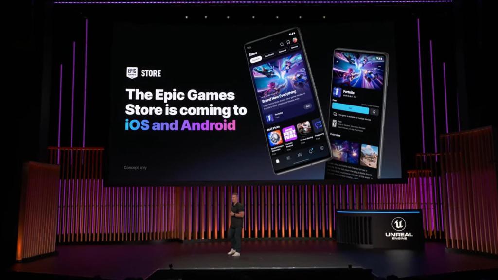 Presentación de Epic Games Store para Android y iOS