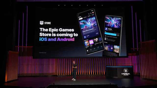 Steve Allison en la presentación de Epic Games Store para Android y iOS