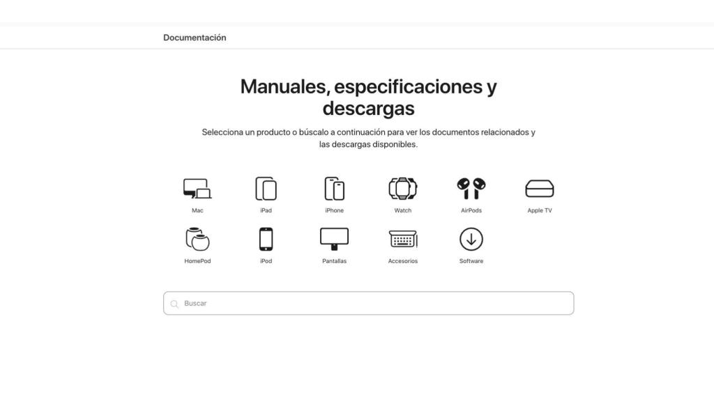 Nueva sección de Documentación de Apple.