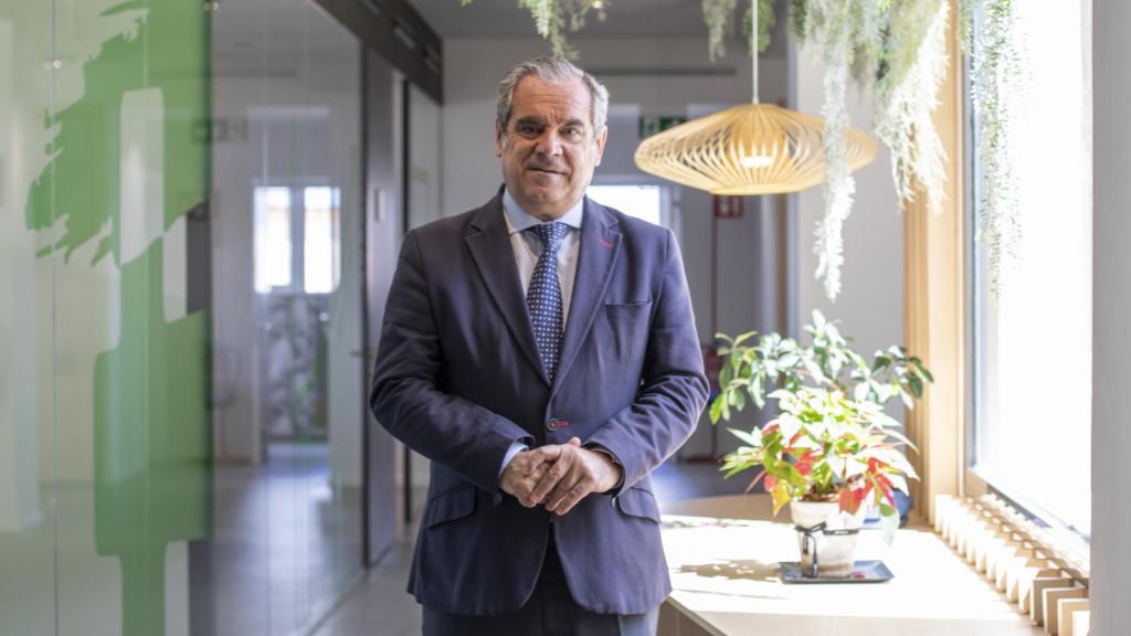 Jesús Aguilar en la sede del Consejo General de Farmacéuticos.