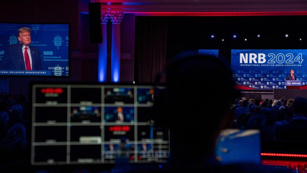 Un acto de Donald Trump.