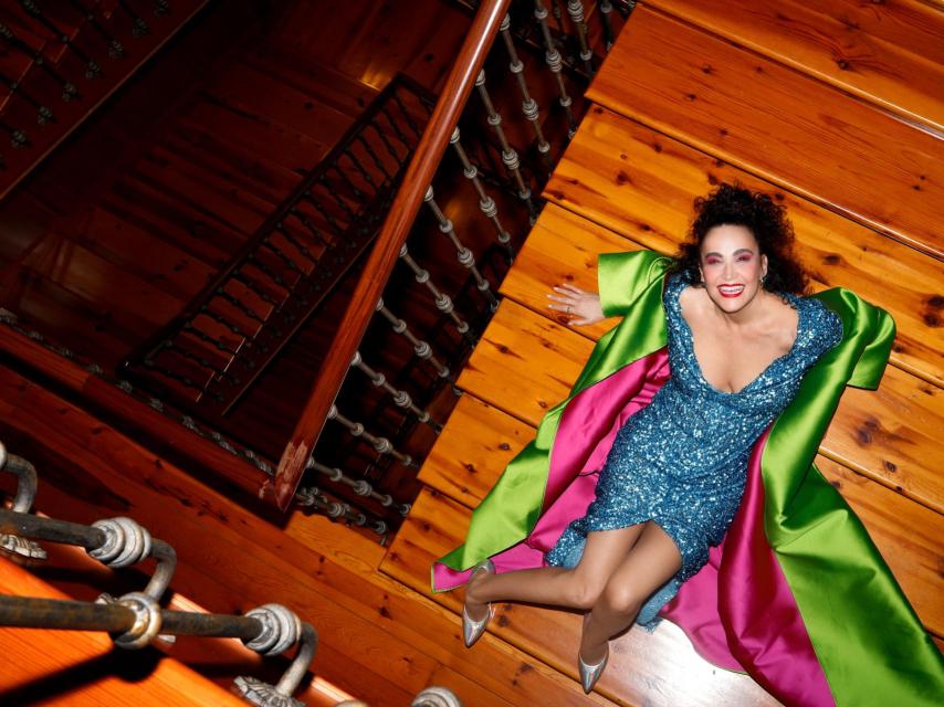 Cristina Rodríguez vestida por Maison Mesa.