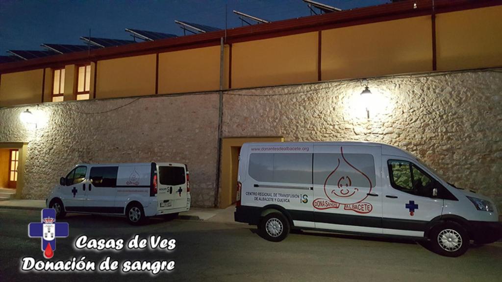 Donación de sangre en Casas de Ves (Albacete).