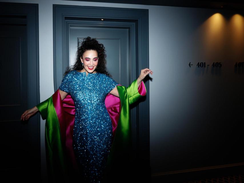 La estilista Cristina Rodríguez en el Hotel Tótem.