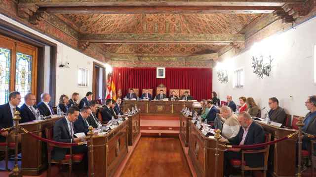 Imagen del pleno provincial de la Diputación de Valladolid este viernes