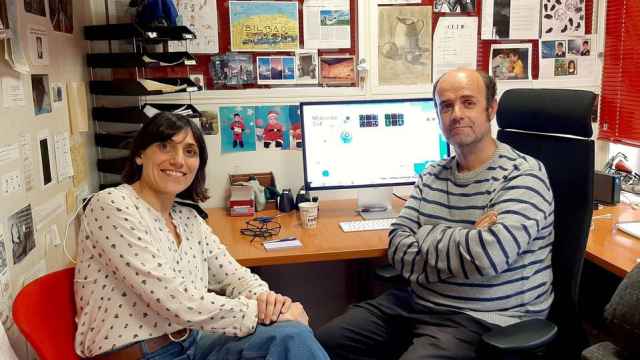 Los investigadores del CNIO Vanesa Lafarga y Óscar Fernández-Capetillo.