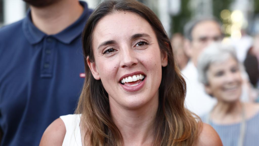 Irene Montero, en una manifestación en Madrid.