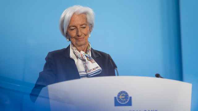 Christine Lagarde, presidenta del BCE, durante la rueda de prensa posterior a la última reunión del Consejo de Gobierno de la institución, el pasado 7 de marzo.