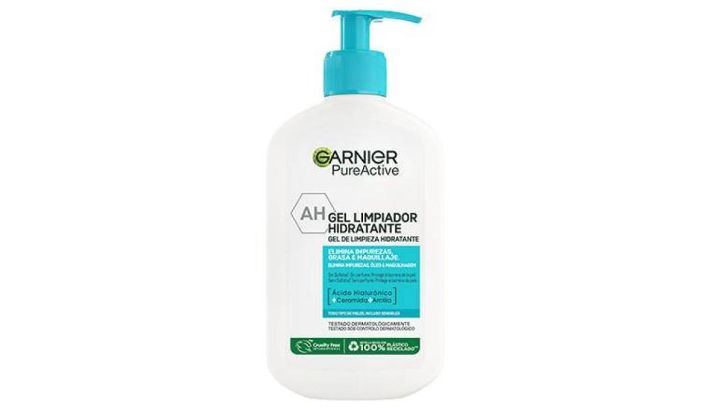 Pure Active Gel Limpiador Hidratante con Ácido Hialurónico y Arcilla Purificante