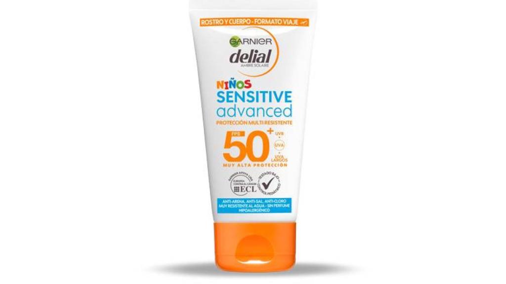 Garnier Delial Sensitive Advanced Niños Leche Solar para pieles sensibles