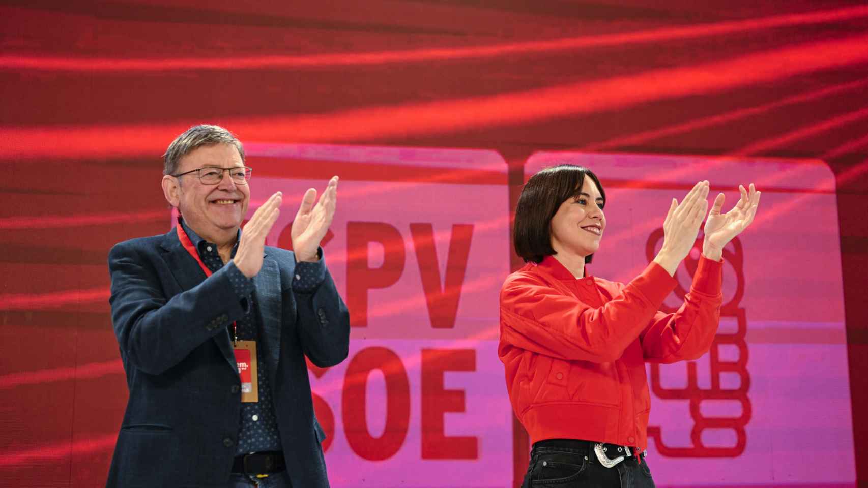 Ximo Puig y Diana Morant en el congreso del PSOE valenciano en Benicàssim este sábado