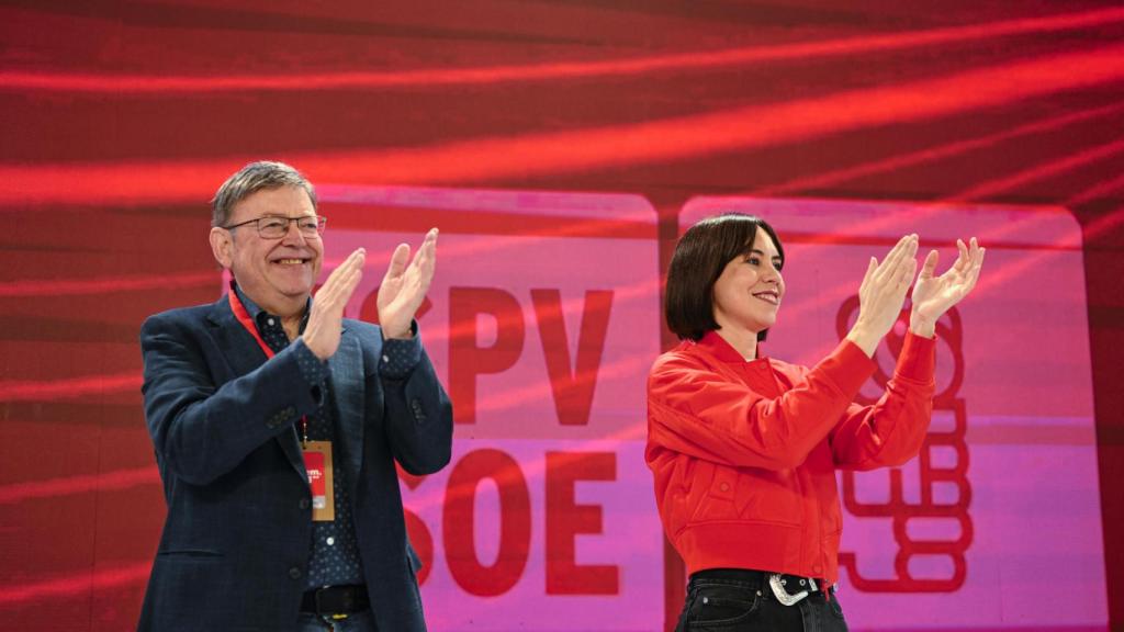 Ximo Puig y Diana Morant en el congreso del PSOE valenciano en Benicàssim este sábado