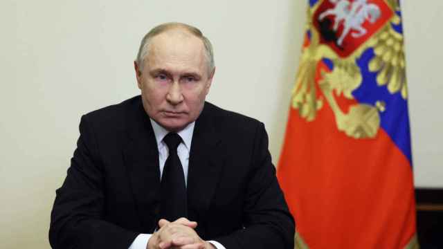 El presidente ruso Vladímir Putin, en su mensaje a la nación tras el atentado del viernes.