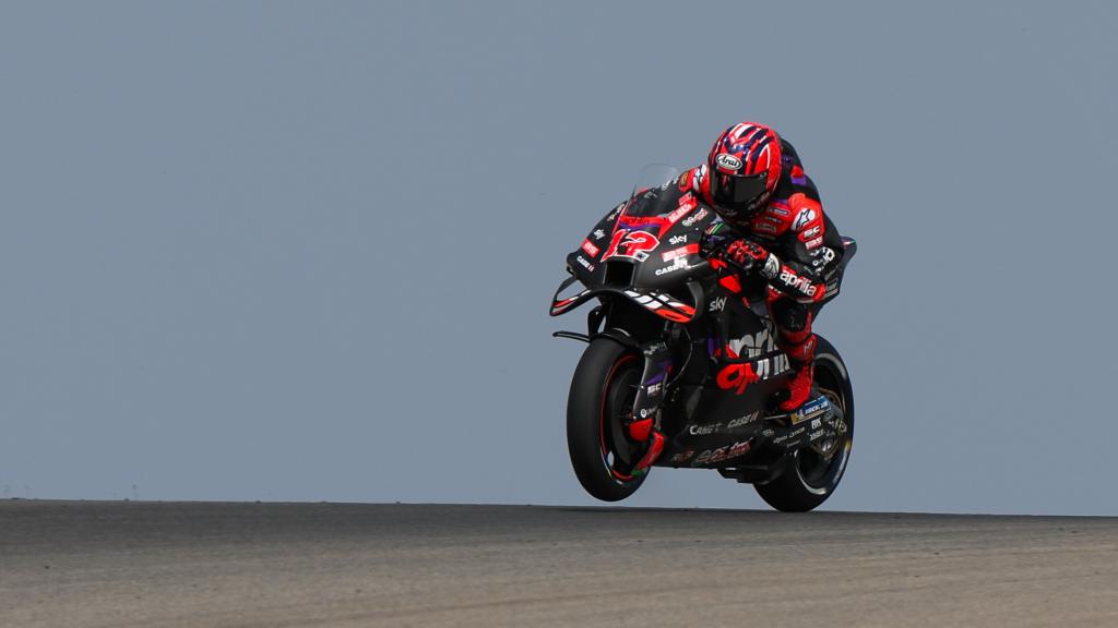 Maverick Viñales, durante el GP de Portimao.