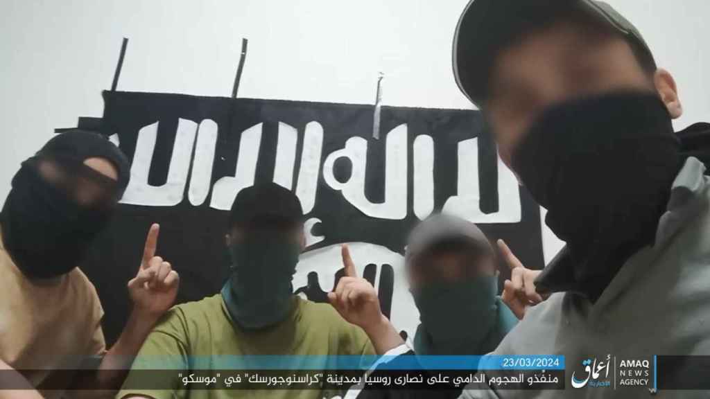 Imagen difundida por Amaq News Agency,  portavoz de la propaganda del grupo terrorista Estado Islámico.