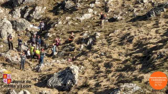 Espectacular rescate de una montañera en León