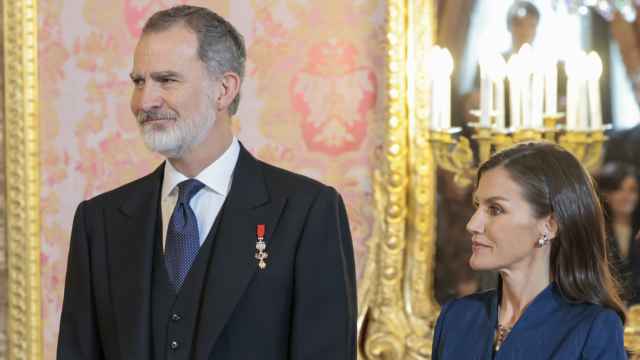 Felipe VI y Letizia, en una recepción el 31 de enero de 2024.