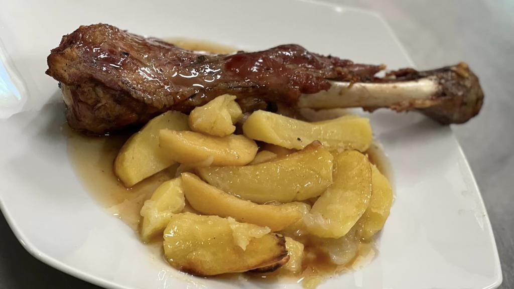 Un plato de 'El Cruce', en Trabazos