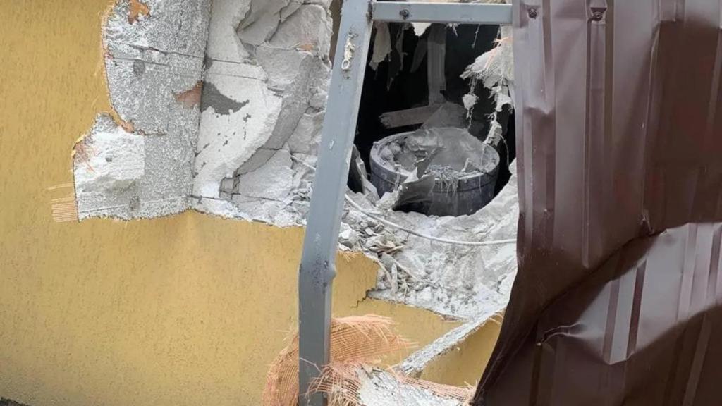 Restos de la ojiva de un misil Zircón derribado por Ucrania