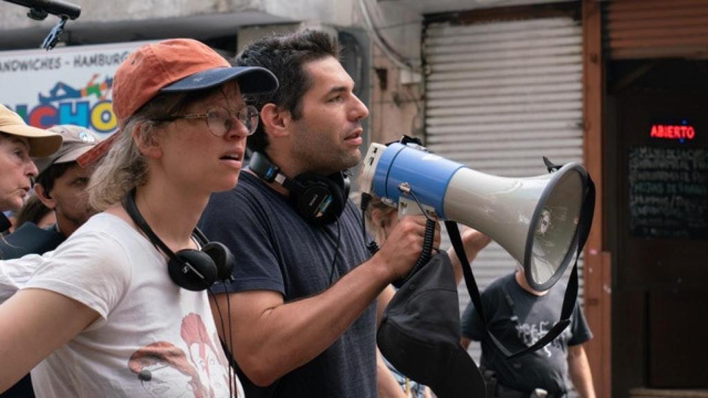 María Alché y Benjamín Naishtat, durante el rodaje de 'Puan'