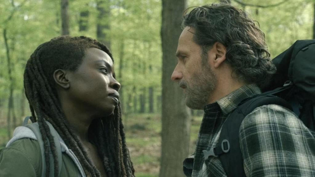 Rick y Michonne en 'The Ones Who Live'