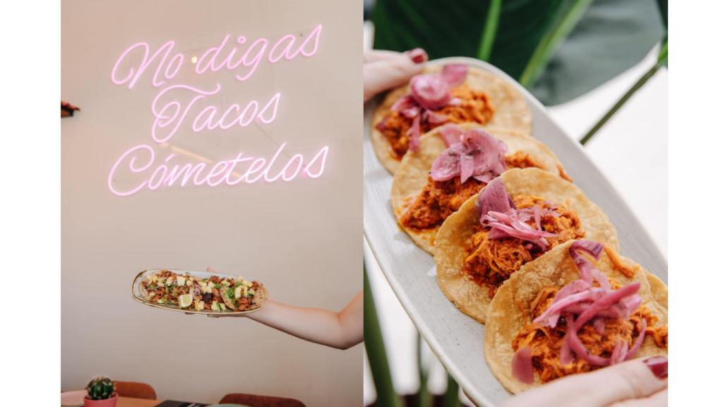 Tacos de cochinita pibil.