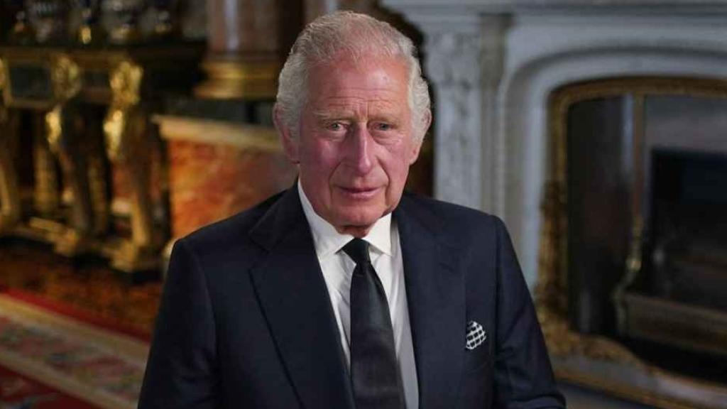 Carlos III, durante su primer discurso como Rey.