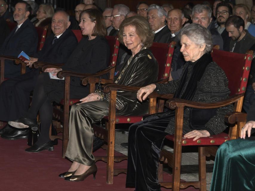 La Emérita y su hermana, en la catedral de Mallorca.