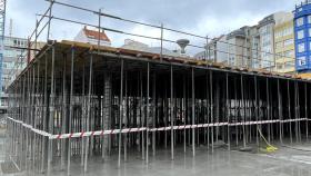 Obras del mercado de Monte Alto en A Coruña.