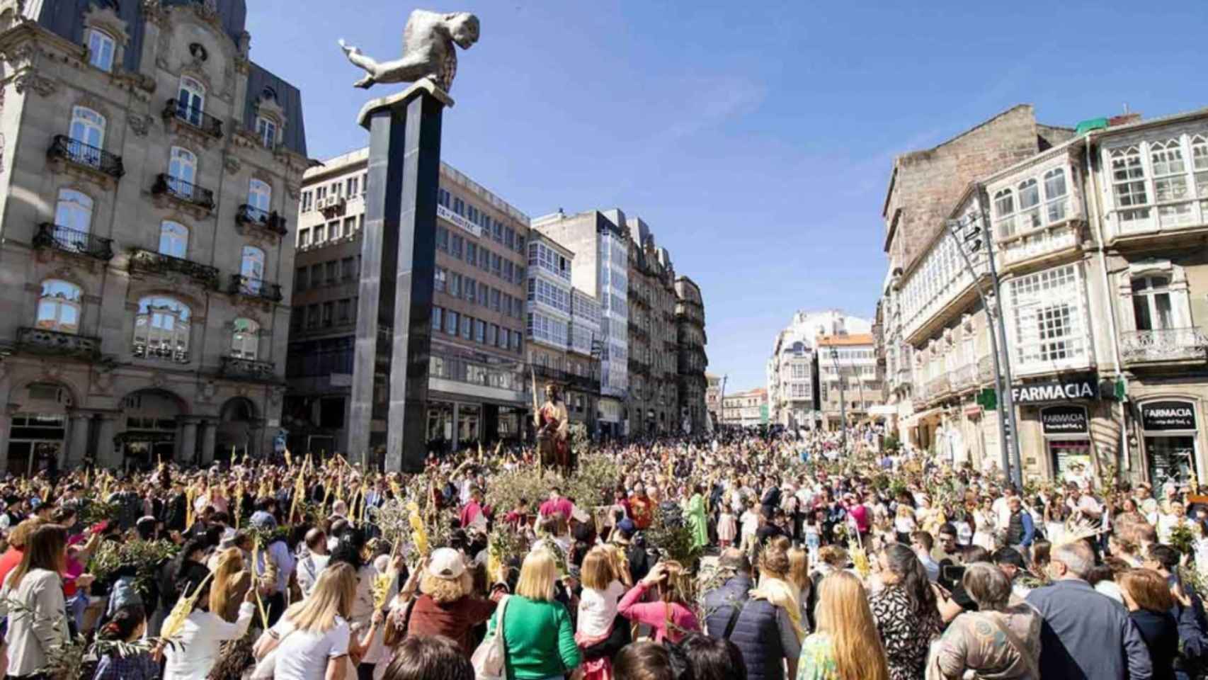 Procesión del Domingo de Ramos 2024 en Vigo.