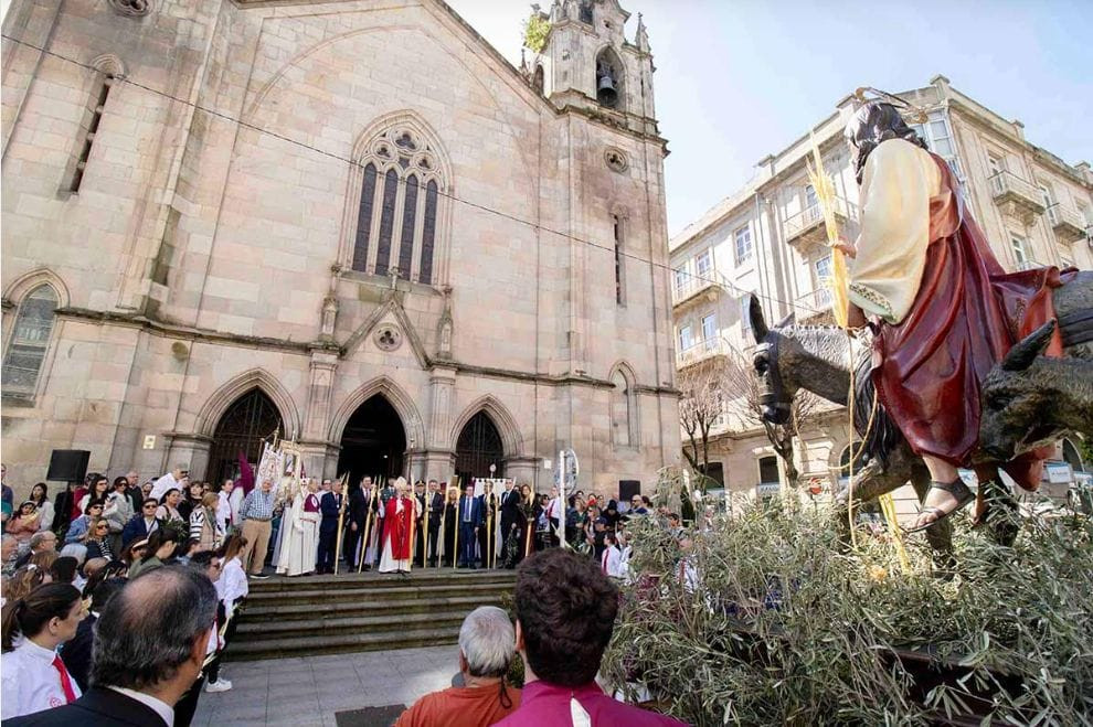 Procesión del Domingo de Ramos en Vigo. Fotos: Diócesis de Tui-Vigo