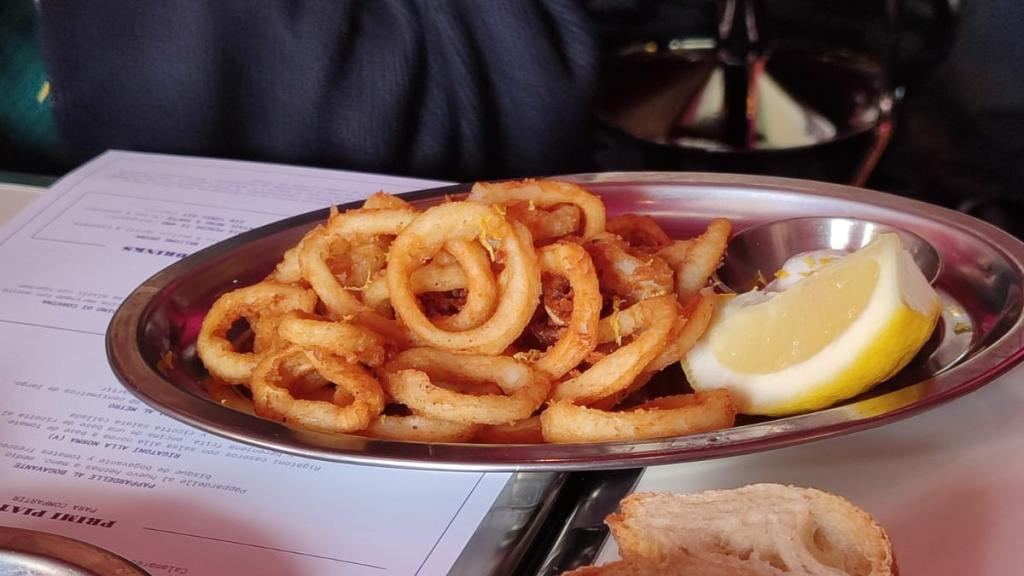 Los calamares fritos de Circolo Popolare.