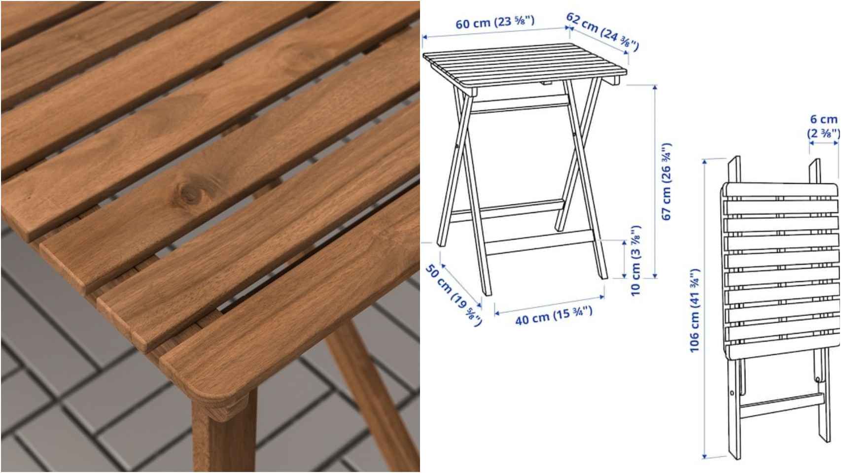 La nueva mesa plegable de Ikea.