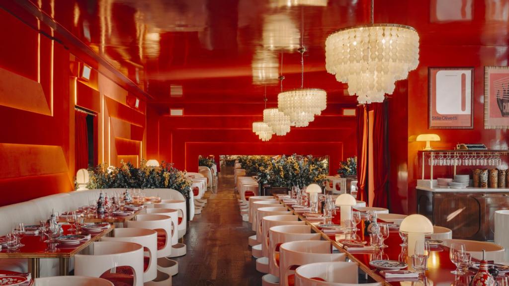 El comedor de la planta baja de Circolo Popolare.