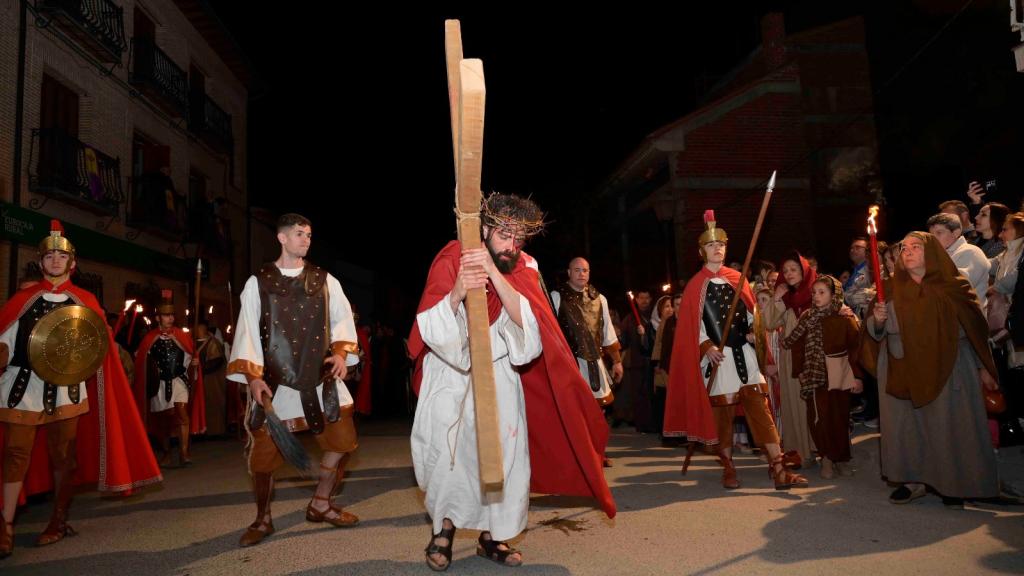 Jesús en la subida al Calvario.