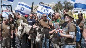 Una protesta anti-Netanyahu en Jerusalén el 26 de marzo de 2024.