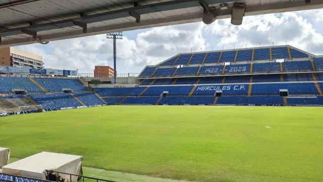 Una vista del estadio José Rico Pérez, donde juega el Hércules.